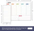 Magnetic Weekly Calendar Whiteboard for Fridge, Refrigerator Dry Erase Weekly White Board, 2 List Boards, 4 Markers