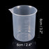 uxcell Measuring Cup 150ml, PP Plastic Graduated Beaker, Transparent for Lab Kitchen, 3pcs