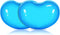 JIKIOU Silicone Gel Wrist Rest Cushion, Heart-Shaped Ergonomic Mouse Pad, Blue 2 Pack