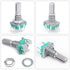 5 Set 360 Degree Rotary Encoder Code Switch - Push Button EC11 Digital Potentiometer with 20mm Handle Length