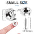 MIKEDE 50Pcs Magnets, Strong Neodymium Magnets Small Round Magnets with Hole, Heavy Duty Rare Earth Magnets Disc Countersunk Hole Magnets with 50Pcs Stainless Screws for Locker, Tool Storage, Crafts