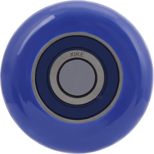 XiKe 10 Pack Blue 2" Nylon Garage Door Roller with 4" Stem, Quiet and Durable, High Load