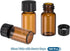 PATIKIL 2ml Amber Glass Vials, 100 Pack Leak-Proof Sample Vials with Screw Cap for Lab Storage