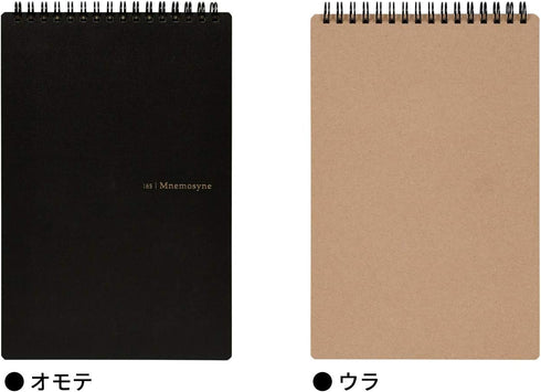 Maruman MNEMOSYNE Notebook, 9.06 x 5.83 Inches (Vertical A5), 5mm-squared, 70 Sheets (Double-sided, N165)