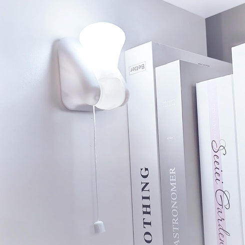 Shuwea 2 Pack Bulb, Closet Bulb, Battery Operated Light Stick-Up Wireless LED Light Battery Powered Self Adhesive Wall