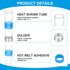 400 180 3: 1 Mimorou Pcs Heat Shrink Solder Seal Wire Connectors Kit with Heat Gun Waterproof Electrical Wire