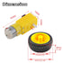 2pcs DC3-6V TT Motor 1:48 Reduction Ratio 200RPM Dual Shaft Gearbox with Hookup Wires Male Dupont Connector + 2pcs 65mm Tire Wheel for Arduino Micro:bit Smart Car Chassis Robotics DIY Project
