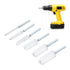 6PCS 1/4in Hole Cleaning Brushes Bore Brush for Drill Twisted Wire Cleaning Brush Power Drill Cleaning Wire Brush