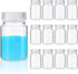 Tatuo 12 Pcs Plastic Sample Bottles with Screw Cap, Liquid Containers with