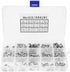 250pcs Round Head Solid Rivets, Knurled Shanks M2 M3 M4 M5 Stainless Steel Fasteners Assortment Kit
