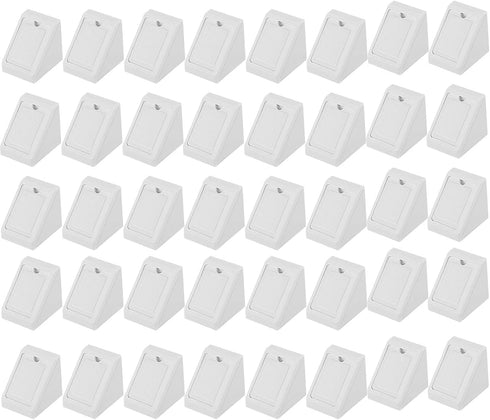 Boxonly Shelf Cabinet Door 90 Degree Plastic Corner Braces 2 Holes Angle Bracket,