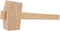 13.8'' Beech Wood Mallet, Manual Ice Hammer, Solid Carpenter Wooden Hammer for Woodworking