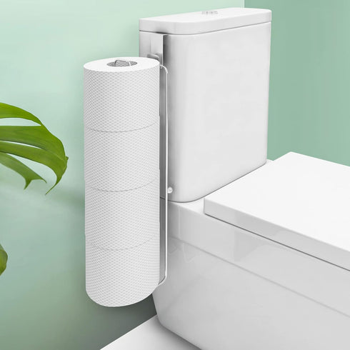 Conworld Toilet Paper Holder for 4 Roll Tissue, Over The Tank Toilet Paper Holder, Stainless Steel Rustproof Wall