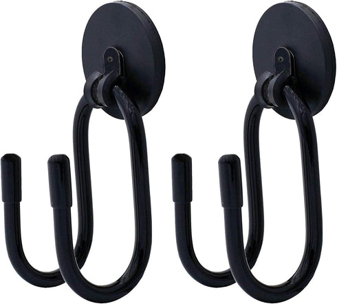2/PK Magnetic Hooks, Strong Magnet Hanger for Cowboy Hat, Tools, Bags, No Scratches to Surface