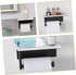 Alipis Stainless Steel Marble Toilet Paper Holder with Shelf Elegant Bathroom Napkin Organizer Wall Mount Design