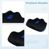yeeplant 18 20.8 Oz Memory Foam Orthopedic Seat Cushion for Office Chair, Black in Ergonomic Cushion, W-Shaped Hollow