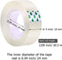 Shappy 16 Rolls Transparent Tape Refills - Clear Tape, Each Roll 3/4 x 1200 Inch, Gift Tape Refill