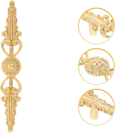Alipis Brass Cabinet Pull Handle, Single Hole Metal Drawer Handle, Dresser Pull for Kitchen, Wardrobe, Shoe Cabinet