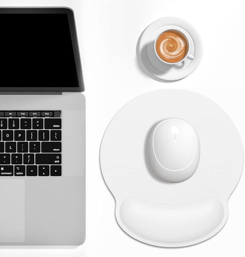 Dapesuom Ergonomic Mouse Pad with Wrist Support, Comfortable Memory Foam Wrist Rest for Easy Typing Pain Relief, Cute