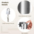 2 4 3 2 Pcs Outdoor Faucet Lock with Padlocks and Key, Water Spigot Lock, Stainless Steel, Anti-Theft Hose Bib Lock