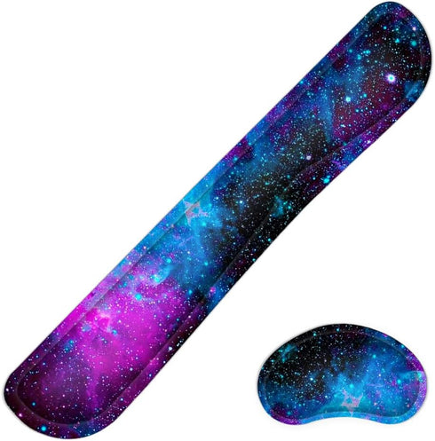 Wrist Rest for Computer Keyboard and Mouse Pad Support, Ergonomic Memory Foam Set for Typing Relief