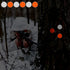 200 Pack White and Orange Reflective Tacks, Trail Marking Tacks, Glow Tacks for Hunting, Hiking, Camping