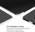 Vaydeer 9.05X7.08 Inch Hard Metal Aluminum Mouse Pad Clear Modern Smooth Magic Ultra Thin Double Side Design Mouse Mat