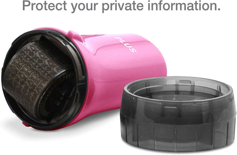 Guard Your ID Advanced Security Roller 2.0 - Identity Theft Prevention Stamping in Pink