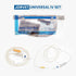 Set Set 72" JorVet Universal IV | Veterinary-Grade Infusion with Soft Tubing, Luer Connector, Roller Clamp