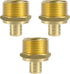 SUNGATOR 3-Pack PEX 3/4" x 1" NPT Male Threaded Adapter Crimp Fitting, No Lead Brass