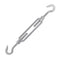 Open-Body Stainless Steel Hook & Hook Turnbuckles, 1/4” x 2-3/4” for Tensioning Cable or Rope, T316 Marine Grade