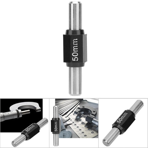 Standard Caliper Calibration Block, Stainless Steel Outside Micrometer Reference Rod Gauge Accessories (50mm / 1.97in)