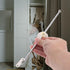 2pcs KALLORY Metal Lid Support Hinges for Flap Door, Heavy Duty Cabinet Stay Hinges with Screws, Kitchen and Bedside