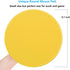 Dapesuom Round Mouse Pad, 8.7 x 8.7 Inch Premium-Textured Washable Non-Slip Rubber Base Cute Small Mouse Mat (Yellow)