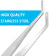 1Pcs 8 Inch Stainless Steel Tweezer, Long Precision Serrated Curved Tips, Non-slip Multitool for Cooking, Repairing