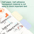 Deli 800 Pcs Page Tabs Sticky for Book, Sticky Index Tabs, Self Adhesive Page Markers, Ultra Tabs for Notebooks