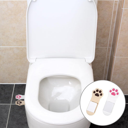 Aphumedc 4 Pack Toilet Seat Lifter Handle, Toilet Lid Cover Lifter Toilets Seat Handle Holder Lift Tools Avoid Touching