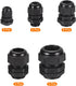 MECCANIXITY 20 Pcs Adjustable Cable Gland Kit, Waterproof Tight Conduit Connector for Electrical Conduit Fitting