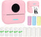 Vicbear Mini Portable Printer, Inkless Sticker Printer with 12 Rolls Paper, Thermal for