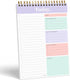 S&O Daily Planner Notepad for Productivity, 52 Page Undated To Do List Organizer - MAUVE