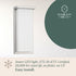 14 Inch 3000K Hamilton Hills Silver Squared Flush Mount Outdoor Light Fixture | Modern Front Door Exterior Light