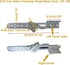 KAFENDA Recliner HardwareRecliner Gear Adjustment HardwareConcealed Hinge for Folding Sofa Bed for armrests, headrests