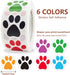TuNan 4 2000pcs, 1 Inch Packaging Rolls Heart/Round/Paw Prints Stickers Self-Adhesive, Colorful Dogs Paw Circle Labels