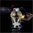 GZRDMWHDV 200ML Glass Diamond Shaped Honey Dispenser Double Layer Oil Dripper with Stand Vinegar Sauce Dispenser