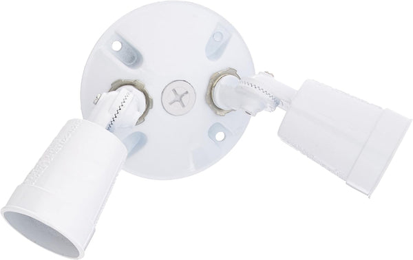 Sunlite 04918 Two Lamp Wall Mount Floodlight, 60 Watts Max, 2 Medium Base Sockets (E26), Outdoor, UL Listed for