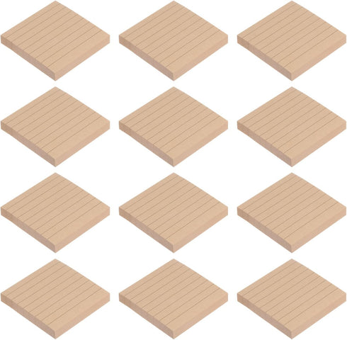 PATIKIL 3 x 3 Inch Lined Sticky Notes, 12 Pads/Pack, 960 Sheets Adhesive Memo Post for Home Office