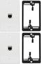 Wi4you Cat6 Wall Plate 1 Port 1 Gang RJ45 Keystone Wall Plate with