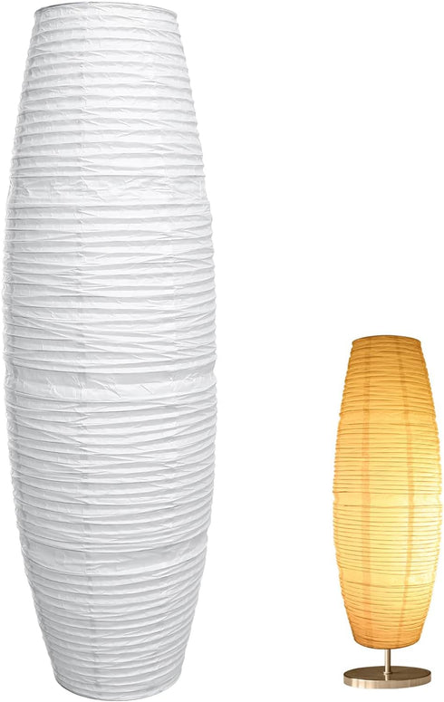 Abaodam Paper Floor Lamp Shade Replacement Foldable Standing Lamp Shade Light Cover