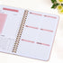 Undated Weekly Planner, A5 To Do List Notebook, Weekly Goals Habit Tracker Journal with Spiral Binding, 5.7 x 8.0 inches