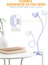 Clip on Lamp USB Reading Light, 3 Color Modes, 10 Brightness Dimmable, Flexible Gooseneck Desk Lamp for Home
